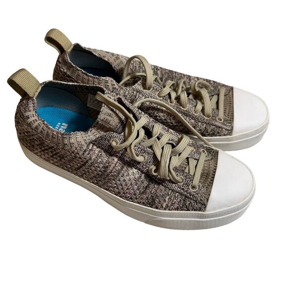 Native Shoes | Jefferson 2.0 Liteknit Women Brown and Tan Flax Size 8 - Picture 7 of 14